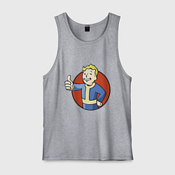 Майка мужская хлопок Vault boy like, цвет: меланж