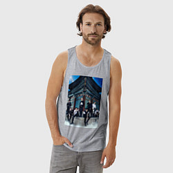 Майка мужская хлопок Stray Kids Thunderous, цвет: меланж — фото 2