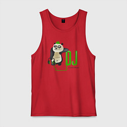 Мужская майка DJ панда я люблю музыку