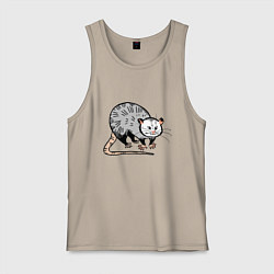 Мужская майка Удивлённый опоссум