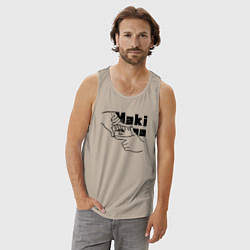 Майка мужская хлопок Глаза Макимы, цвет: миндальный — фото 2