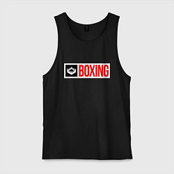 Майка мужская хлопок Ring of boxing, цвет: черный