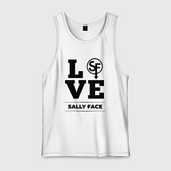 Майка мужская хлопок Sally Face love classic, цвет: белый