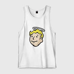 Майка мужская хлопок Holly vault boy, цвет: белый