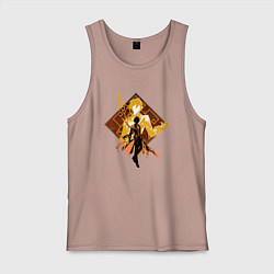 Мужская майка Силуэт Чжун Ли