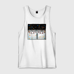 Мужская майка Мрачные коты празднуют