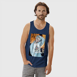 Майка мужская хлопок Felix Circus, цвет: тёмно-синий — фото 2