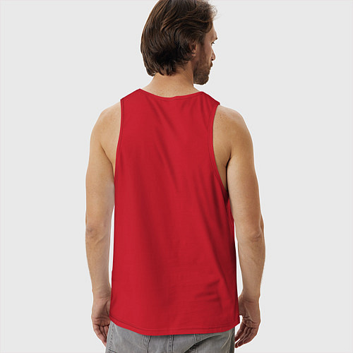 Мужская майка Художник с очень большой буквы / Красный – фото 4