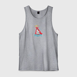 Майка мужская хлопок Бережкарики, цвет: меланж