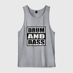 Майка мужская хлопок DnB cube, цвет: меланж