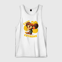 Майка мужская хлопок Cute extreme, цвет: белый