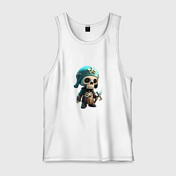 Мужская майка Воин скелетон