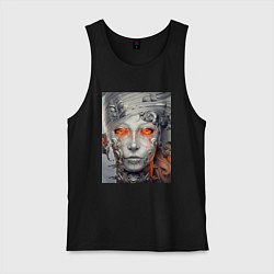 Майка мужская хлопок Girl N II, цвет: черный