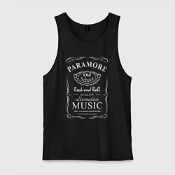 Мужская майка Paramore в стиле Jack Daniels