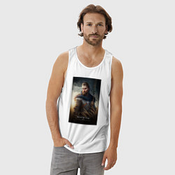 Майка мужская хлопок Волгоград - персонаж, цвет: белый — фото 2