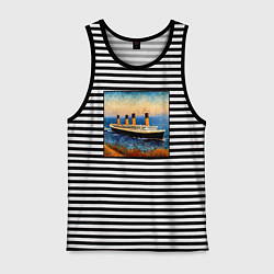 Мужская майка Титаник в стиле Ван Гога