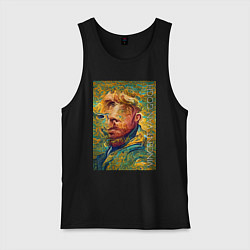 Мужская майка Abstract Vincent van Gogh - surrealism self-portra