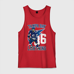 Майка мужская хлопок Кучеров Никита, цвет: красный