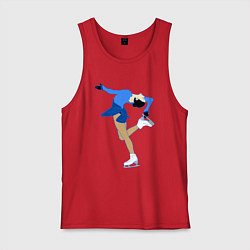 Мужская майка Фигуристка на льду