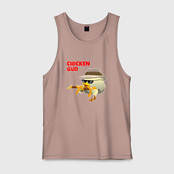 Мужская майка Цыпленок с автоматами