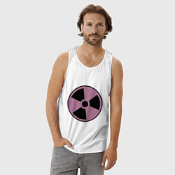 Майка мужская хлопок Nuclear dander, цвет: белый — фото 2