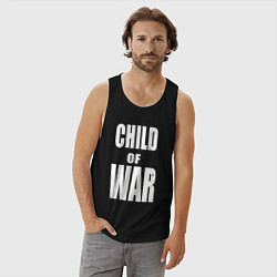 Майка мужская хлопок Child of war, цвет: черный — фото 2