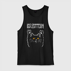 Мужская майка Led Zeppelin rock cat