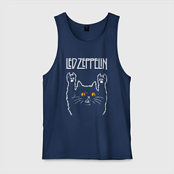 Мужская майка Led Zeppelin rock cat