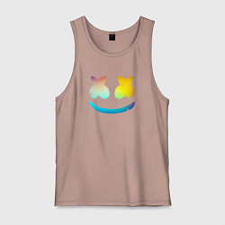 Майка мужская хлопок Маршмеллоу минимал, цвет: пыльно-розовый