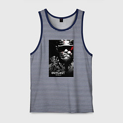 Майка мужская хлопок The Outlast Trials Лиланд Койл, цвет: синяя тельняшка