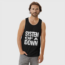 Майка мужская хлопок SoD - System of a Down, цвет: черный — фото 2