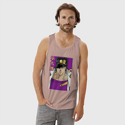 Майка мужская хлопок Джотаро, цвет: пыльно-розовый — фото 2