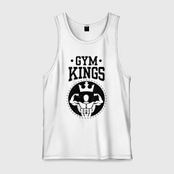 Майка мужская хлопок Gym kings, цвет: белый