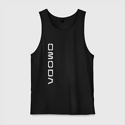 Майка мужская хлопок Omoda white vertical logo, цвет: черный