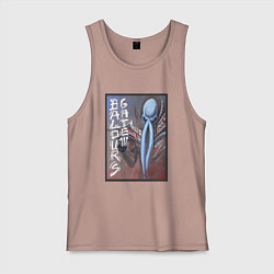 Майка мужская хлопок Baldurs Gate 3 Иллитид, цвет: пыльно-розовый