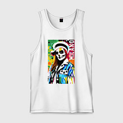 Мужская майка Skeleton fashionista - Milano - pop art