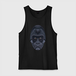 Майка мужская хлопок Black gorilla, цвет: черный
