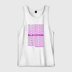 Майка мужская хлопок Blackpink kpop - музыкальная группа из Кореи, цвет: белый