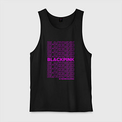Майка мужская хлопок Blackpink kpop - музыкальная группа из Кореи, цвет: черный