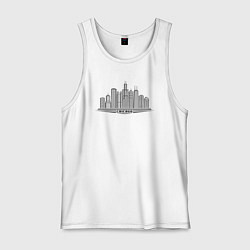 Майка мужская хлопок USA Chicago, цвет: белый