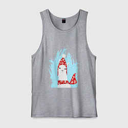 Мужская майка Лама - альпака в шапочке