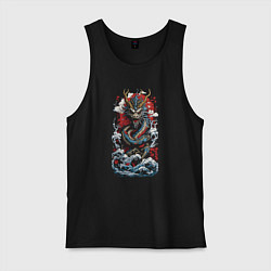 Мужская майка Дракон океана