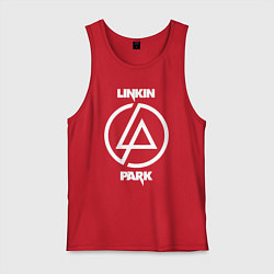 Майка мужская хлопок Linkin Park logo, цвет: красный