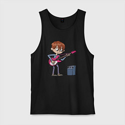 Мужская майка Мальчик с гитарой