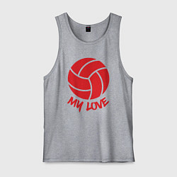 Мужская майка Volleyball my love