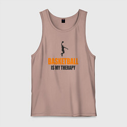 Мужская майка Баскетбол моя терапия
