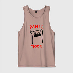 Мужская майка Panic mode - котик