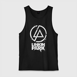 Майка мужская хлопок Linkin Park - white, цвет: черный