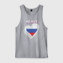 Майка мужская хлопок 46 регион Курская область, цвет: меланж