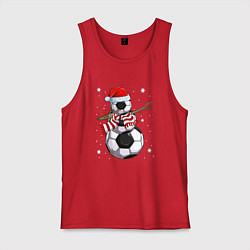 Мужская майка Soccer snowman